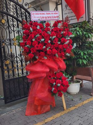 KỆ HOA KHAI TRƯƠNG ĐỎ SANG TRỌNG - BIỂU TƯỢNG THÀNH CÔNG & MAY MẮN 